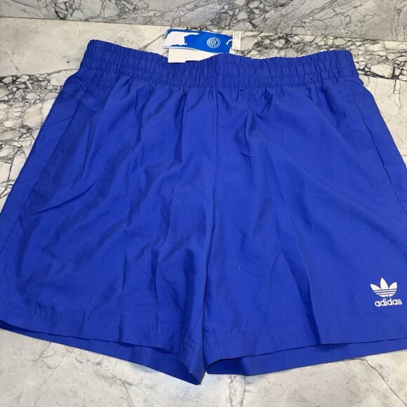 Adidas Men’s Large Blue Swim Shorts Woven NEW - Picture 4 of 4
